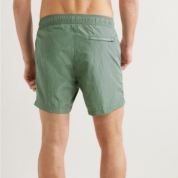 Onia Straight-Leg Mid-Length Crinkled Swim Shorts - Picture 3 of 10